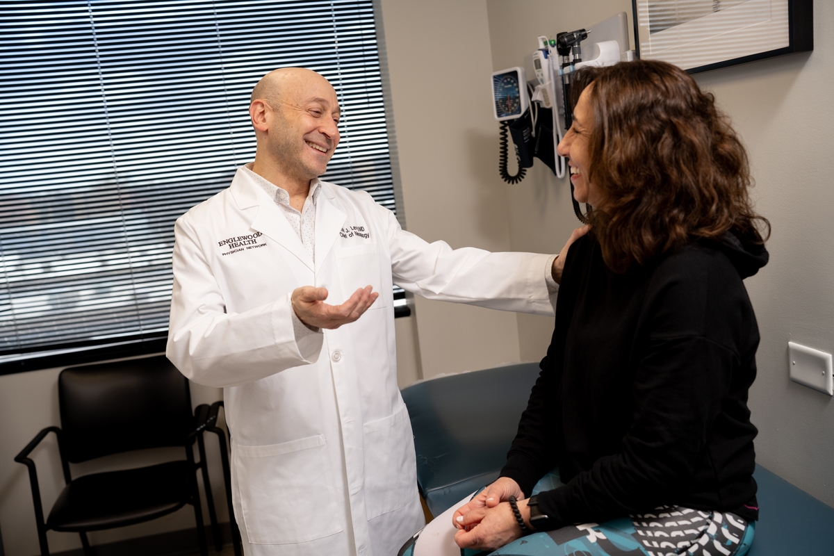 Doctor with patient