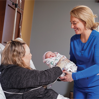 Nurse with patients