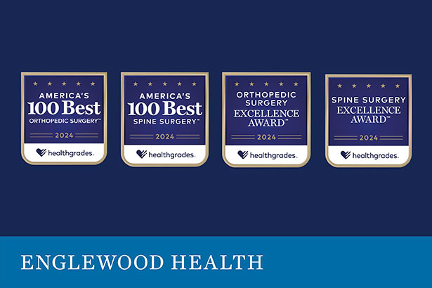 4 health grade badges for spine and orthopedic surgery