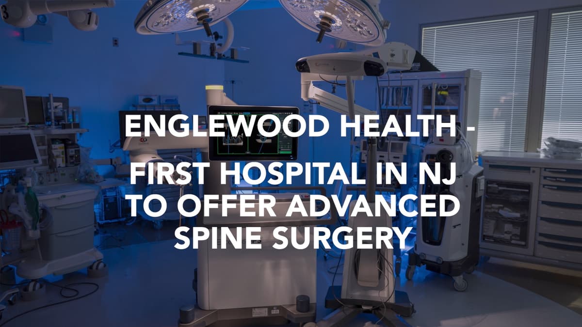 Empiece vídeo: Englewood Health Introduces Advanced Technology for Robot-Assisted Spine Surgery