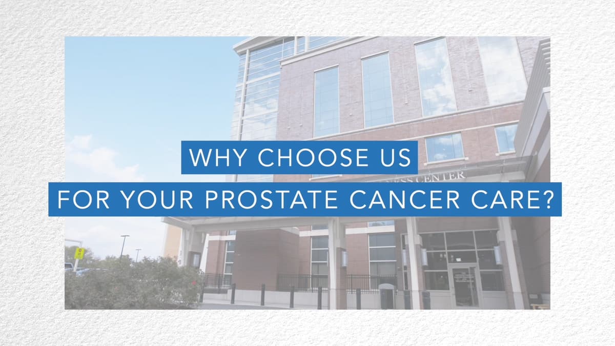 Empiece vídeo: Why Choose Englewood Health for Prostate Cancer